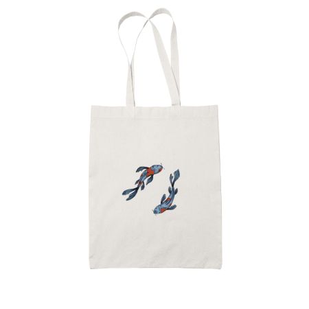 Koi Fish by gurlwowtea  White Tote Bag