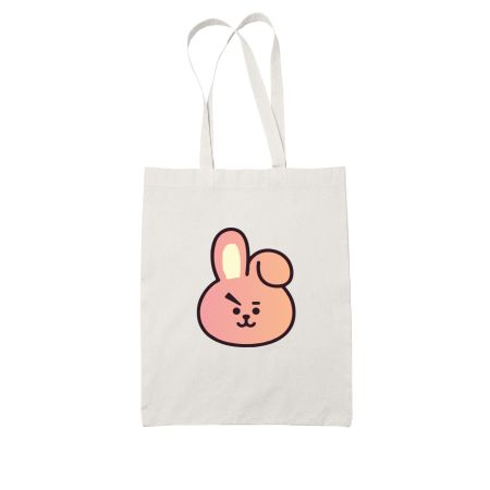 Cooky|Bt21|Gradient💜💜 White Tote Bag