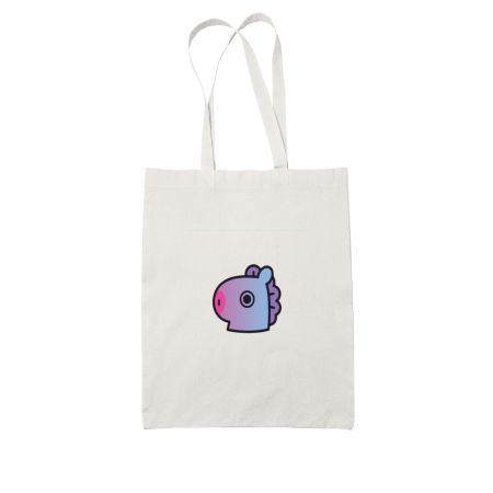 Mang | Bt21 | Gradient💜💜 White Tote Bag