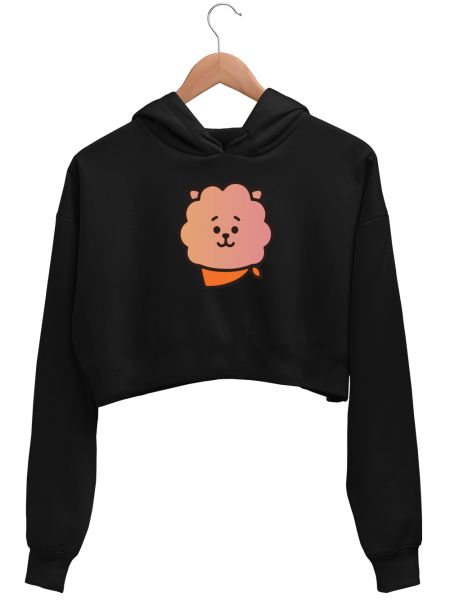 Rj | Bt21 | Gradient💜💜 Crop Hoodie