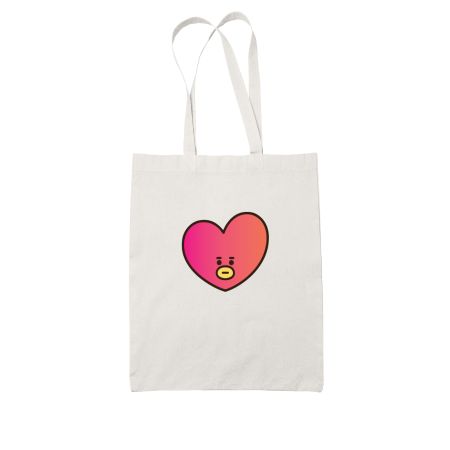 Tata | Bt21 | Gradient💜💜 White Tote Bag