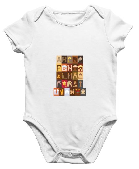 Indian Architectural Letters Onesie