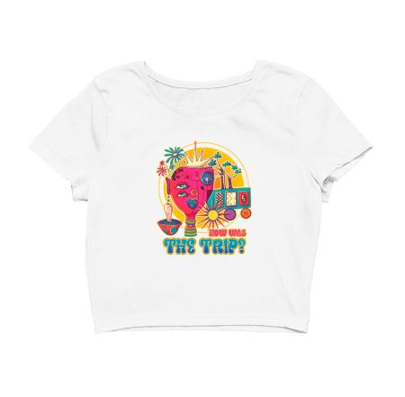 Trippy experience  Crop Top