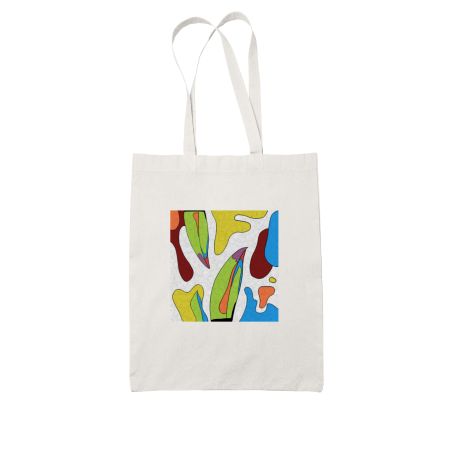 white toucan bill print Tote Bag