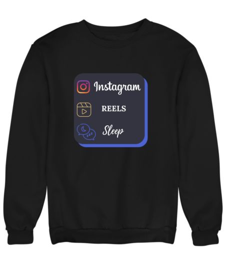 Instagram Reels Sleep Sweatshirt