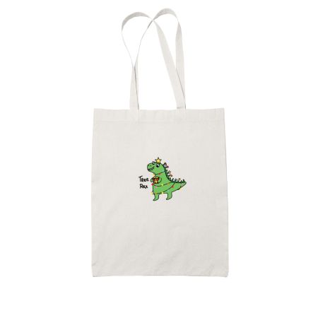 Tree Rex White Tote Bag