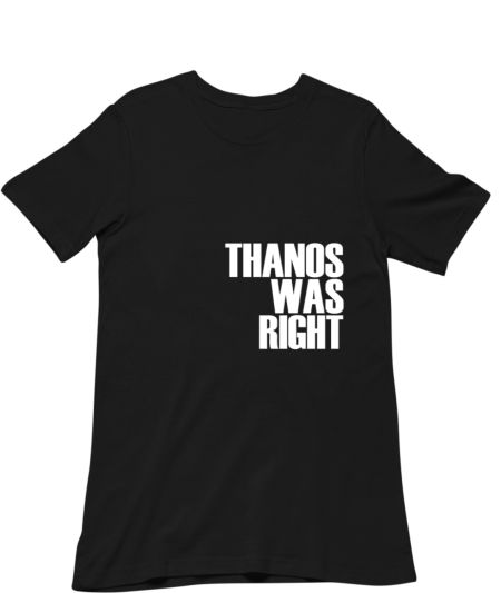 Thanos was Right Regular T-Shirt