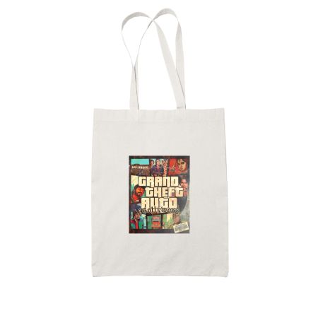 GTA Bollywood White Tote Bag