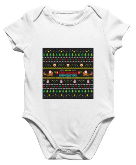 Christmas Colorful Pattern 01 Onesie