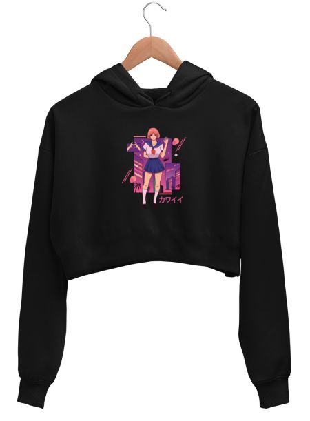 KAWAII Anime Crop Hoodie