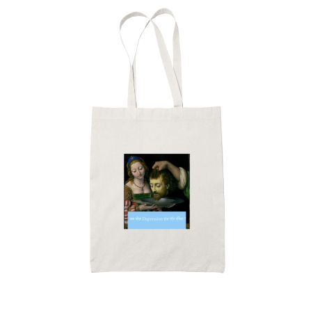 Depression pe mat jaana White Tote Bag