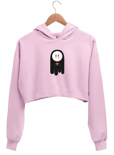 No Face- Kawaii style Crop Hoodie