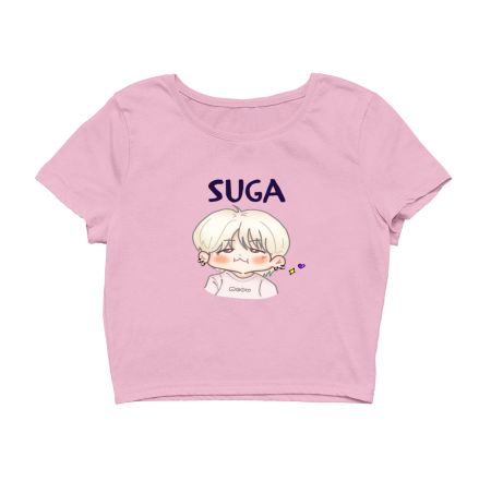 Suga-Animated fanart Crop Top