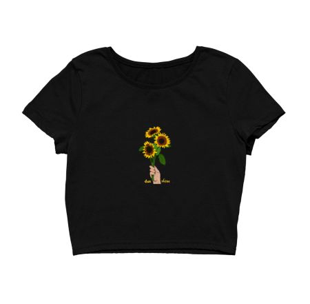 Sunflowers Crop Top