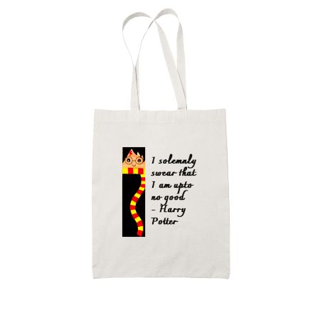 Harry Potter White Tote Bag