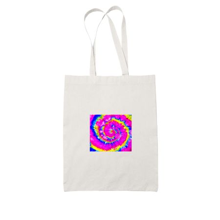 Tie and dye White Tote Bag