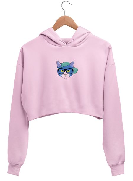 Cat Crop Hoodie