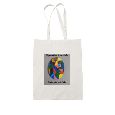 Depression White Tote Bag