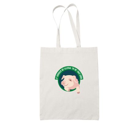 Cool and sassy pig White Tote Bag