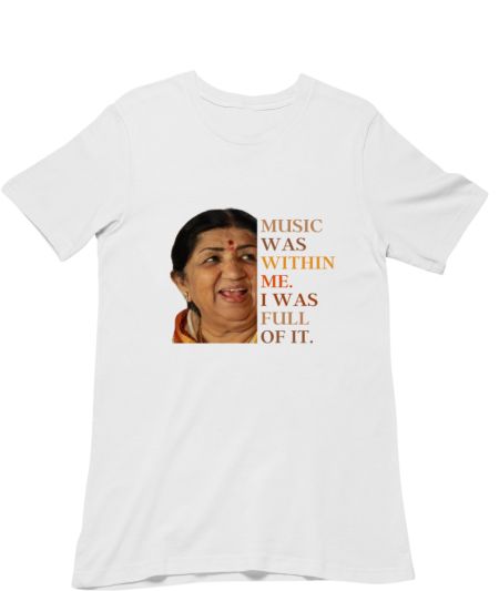 Lata Mangeshkar Singer quote Regular T-Shirt