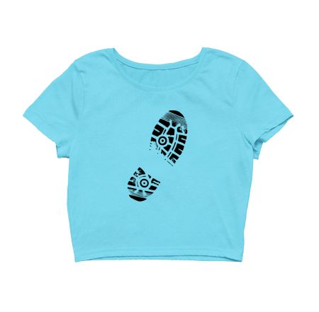 Shoe print  Crop Top