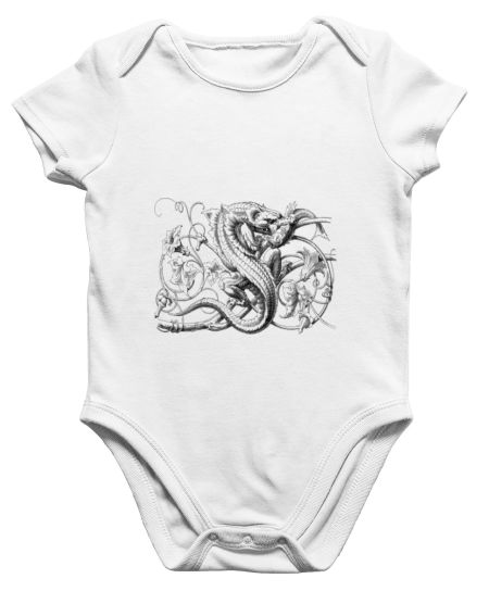 Dragon line art design  Onesie