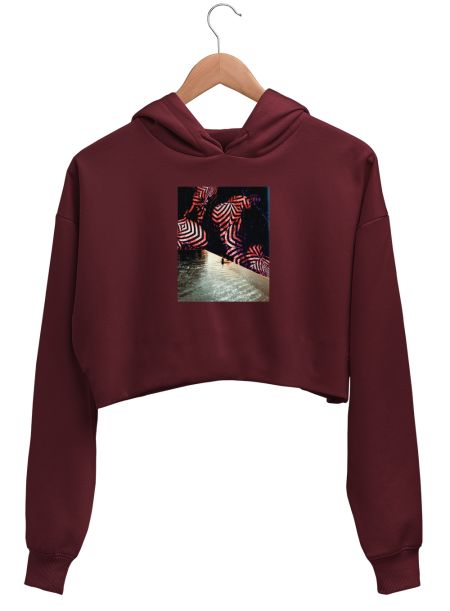 Jellyfish Fever Crop Hoodie