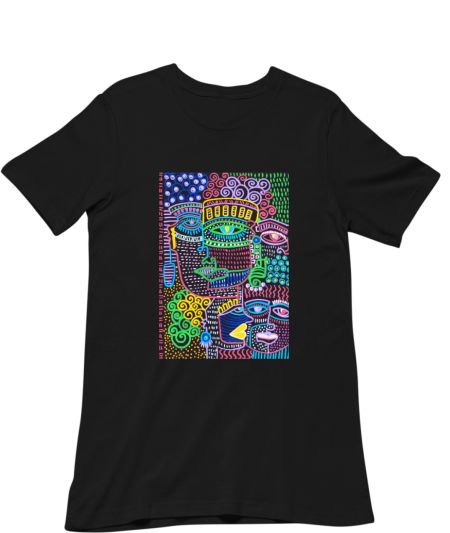 Abstract Modern Art Faces Regular T-Shirt