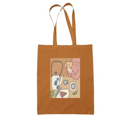 Tea tote Colored Tote Bag