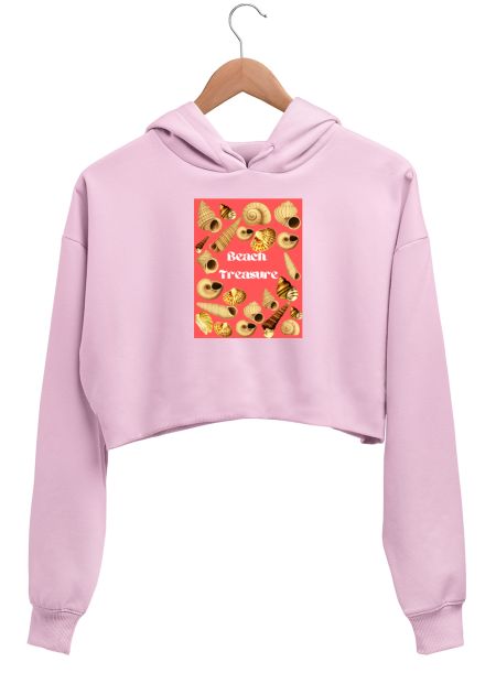 Beach Treasure  Crop Hoodie