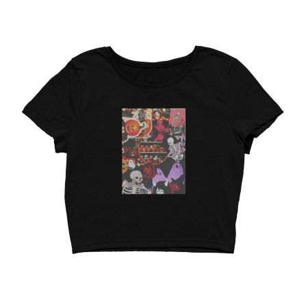 Retro Halloween tee Crop Top