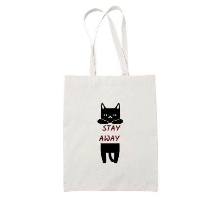 Stay Away White Tote Bag