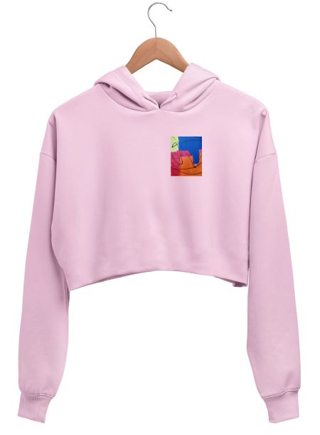 City Scape Pocket Crop Hoodie