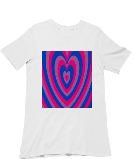 powerpuff heart bisexual pride Regular T-Shirt
