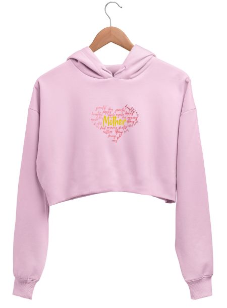 Mother Love Is Infinity Crop Hoodie