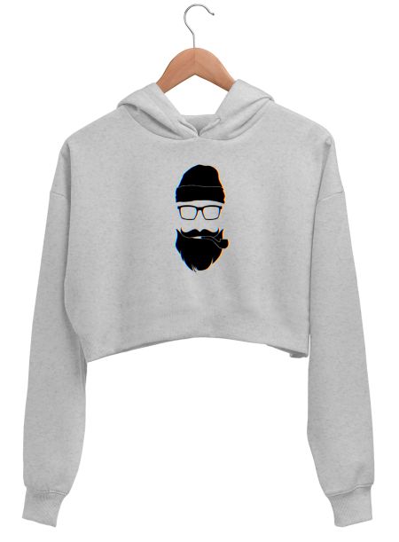 Hippie Man Crop Hoodie