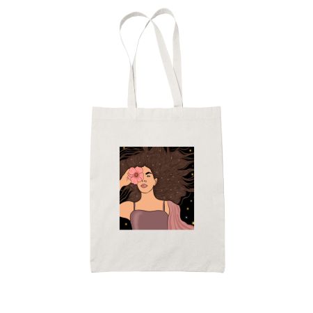 Blooming girl White Tote Bag