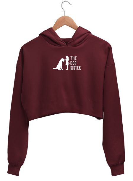 THE DOG SISTER Crop Hoodie