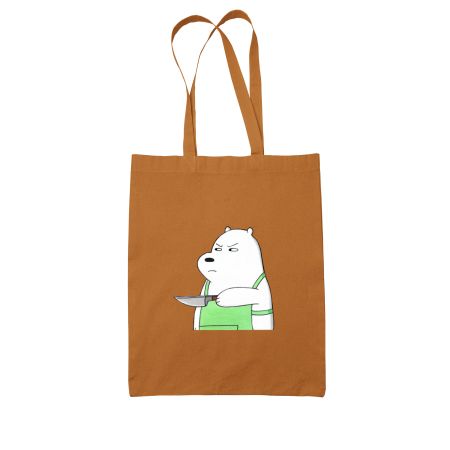 Ice Bear Colored Tote Bag