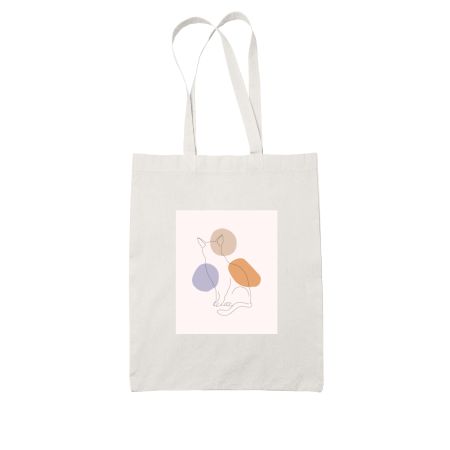 Aesthetic Cat White Tote Bag