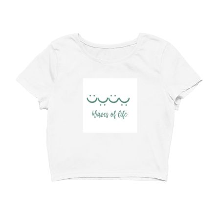 Waves of life Crop Top