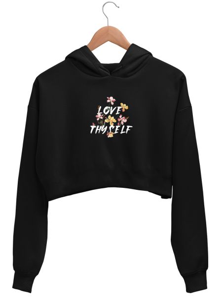 Love yourself Crop Hoodie