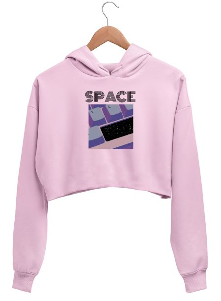 Space Bar Crop Hoodie