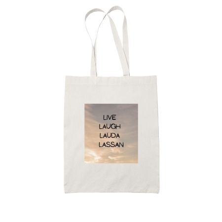 L4- Live, laugh... White Tote Bag