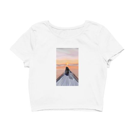 Peace tee Crop Top