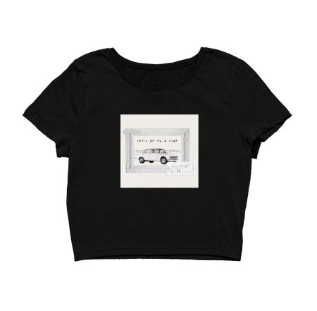 On a Ride Aesthetic T-shirt Crop Top