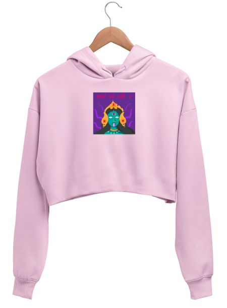 Mata ji Crop Hoodie