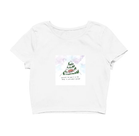 Solo Traveler Mountain Lover Crop Top