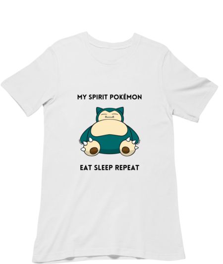 Snorlax - Pokémon (White Text) Classic T-Shirt