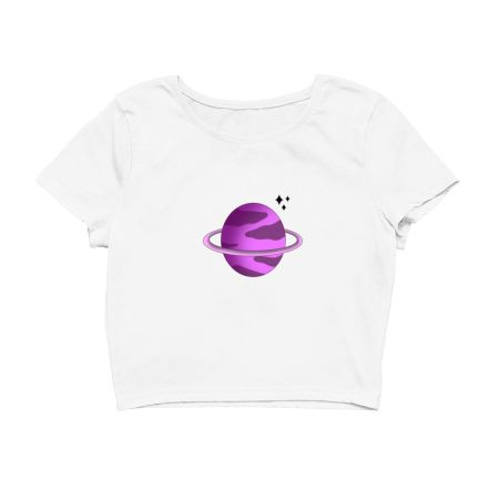 Purple Planet Crop Top